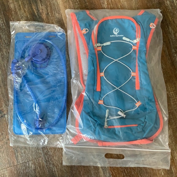 Hydration Backpack Supreme - Blue & Orange - Picture 4 of 6